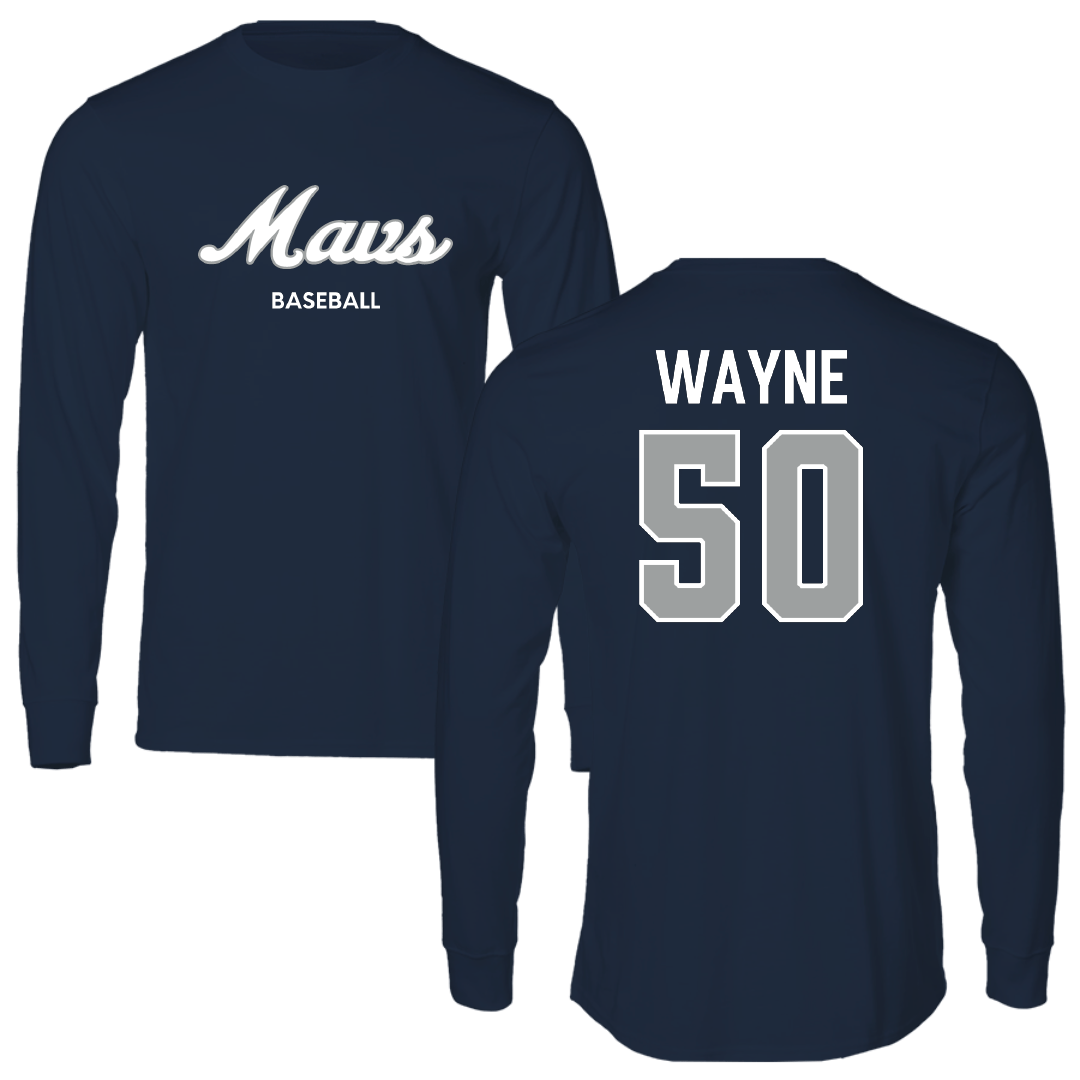 Mercy University Baseball Navy Long Sleeve - #50 Aydan Wayne
