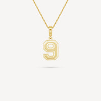 Gold Presidents Pendant and Chain - #9 Olivia Rossman
