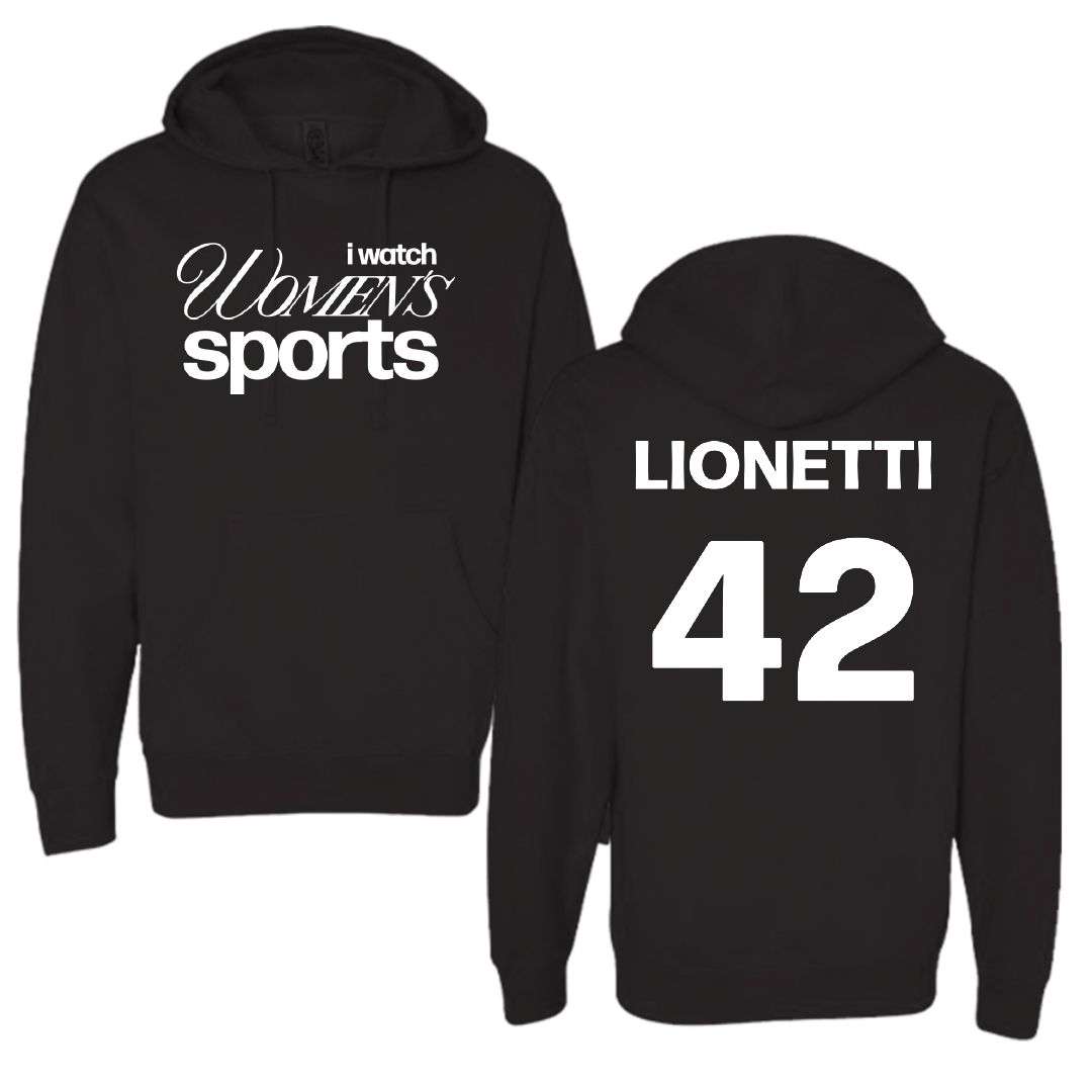 Adelphi University Lacrosse Black WHM Hoodie - #42 Sonny Lionetti