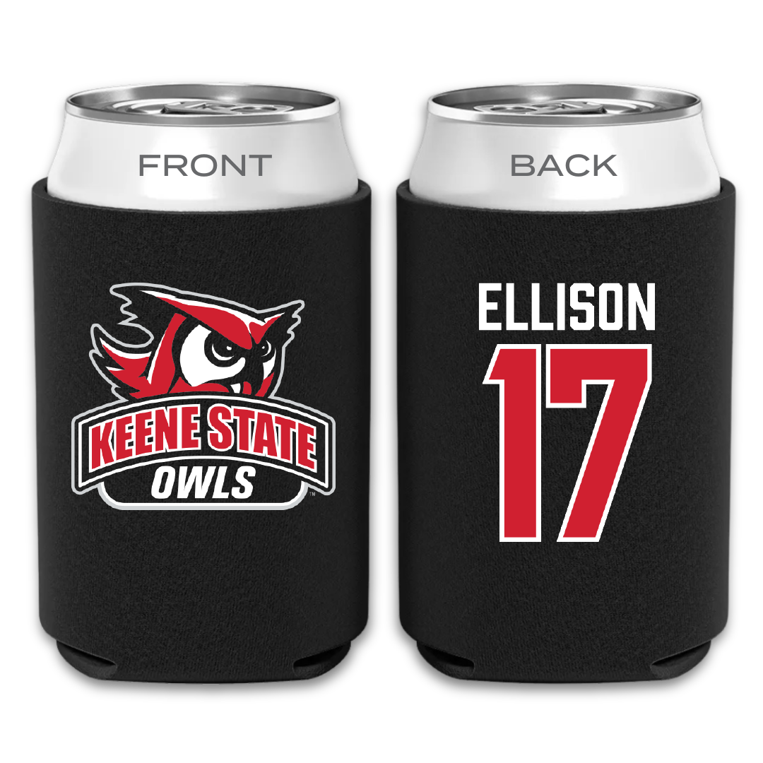 Keene State College Baseball Black Can Cooler - #17 Dylan Ellison