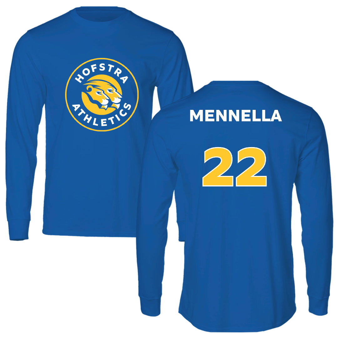 Hofstra University Lacrosse (W) Blue Long Sleeve - #22 Nikki Mennella