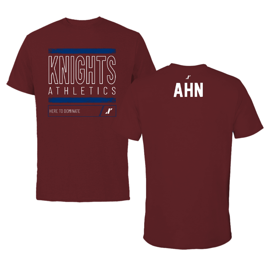 Fairleigh Dickinson University-Metropolitan Campus Tennis Maroon Dominate Performance Tee - Andrew Ahn