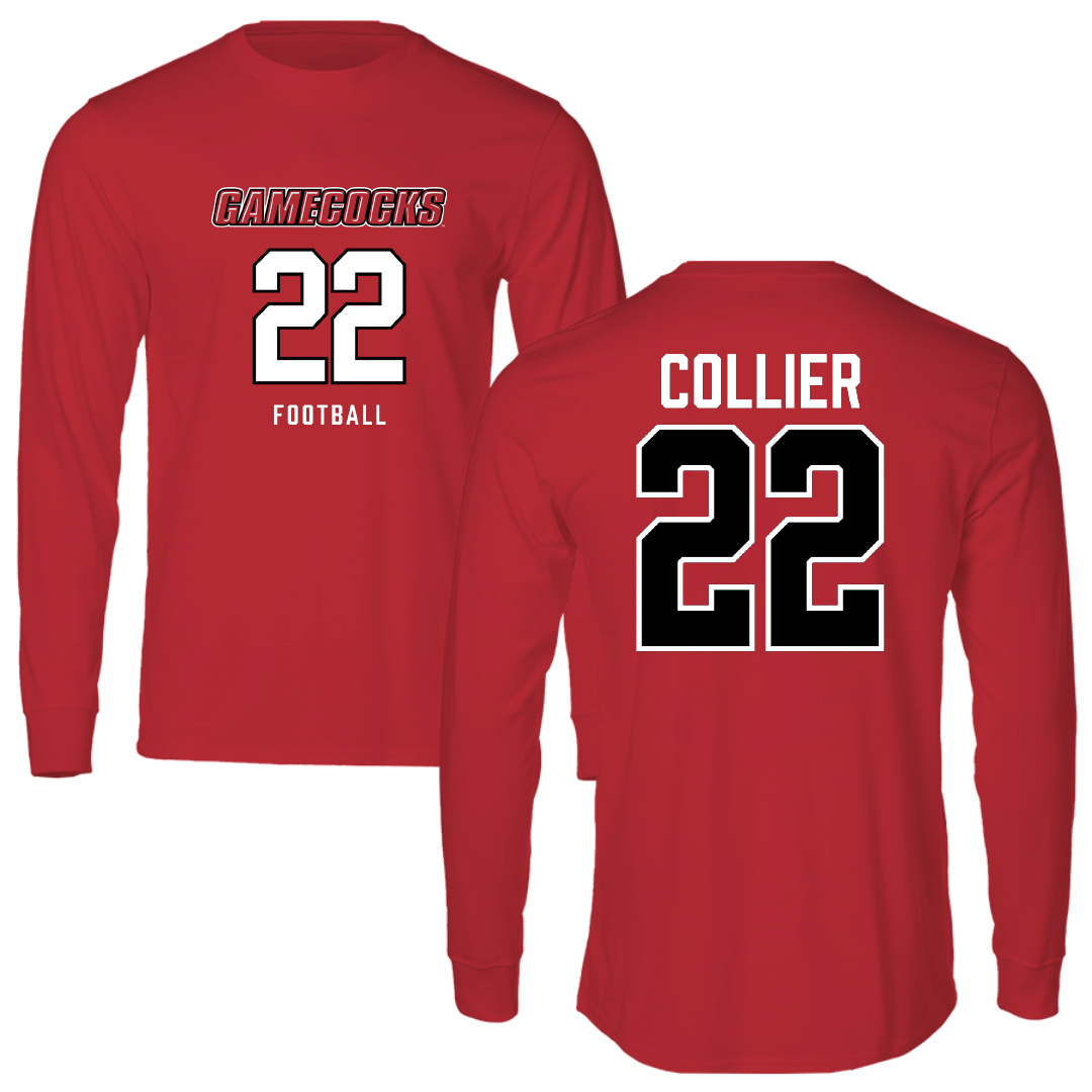 Jacksonville State University Football Red Long Sleeve - #22 Travis Collier