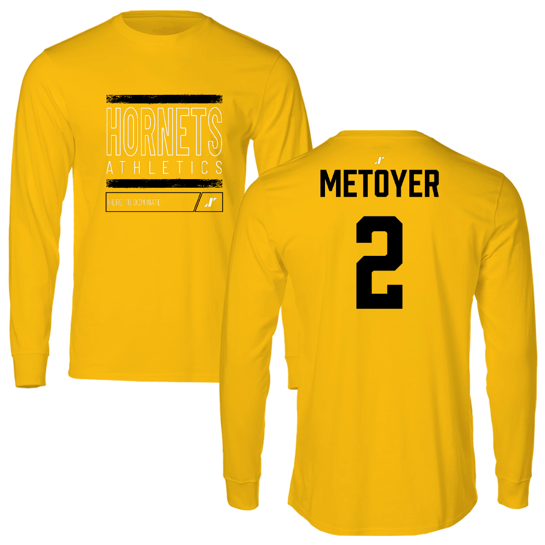 Alabama State University Volleyball (W) Gold Dominate Long Sleeve - #2 Brynn Metoyer