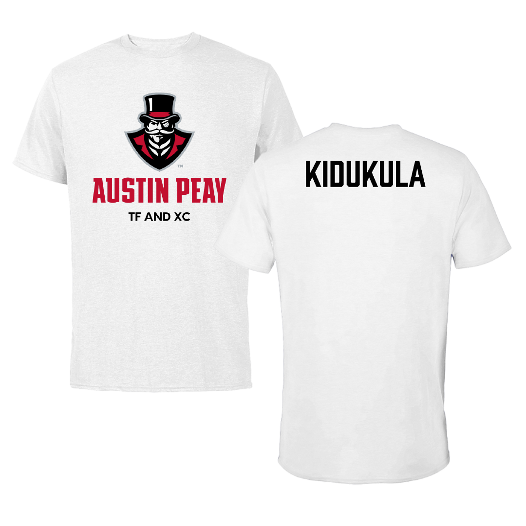 Austin Peay State University TF and XC White Performance Tee - Laure Marie Kidukula