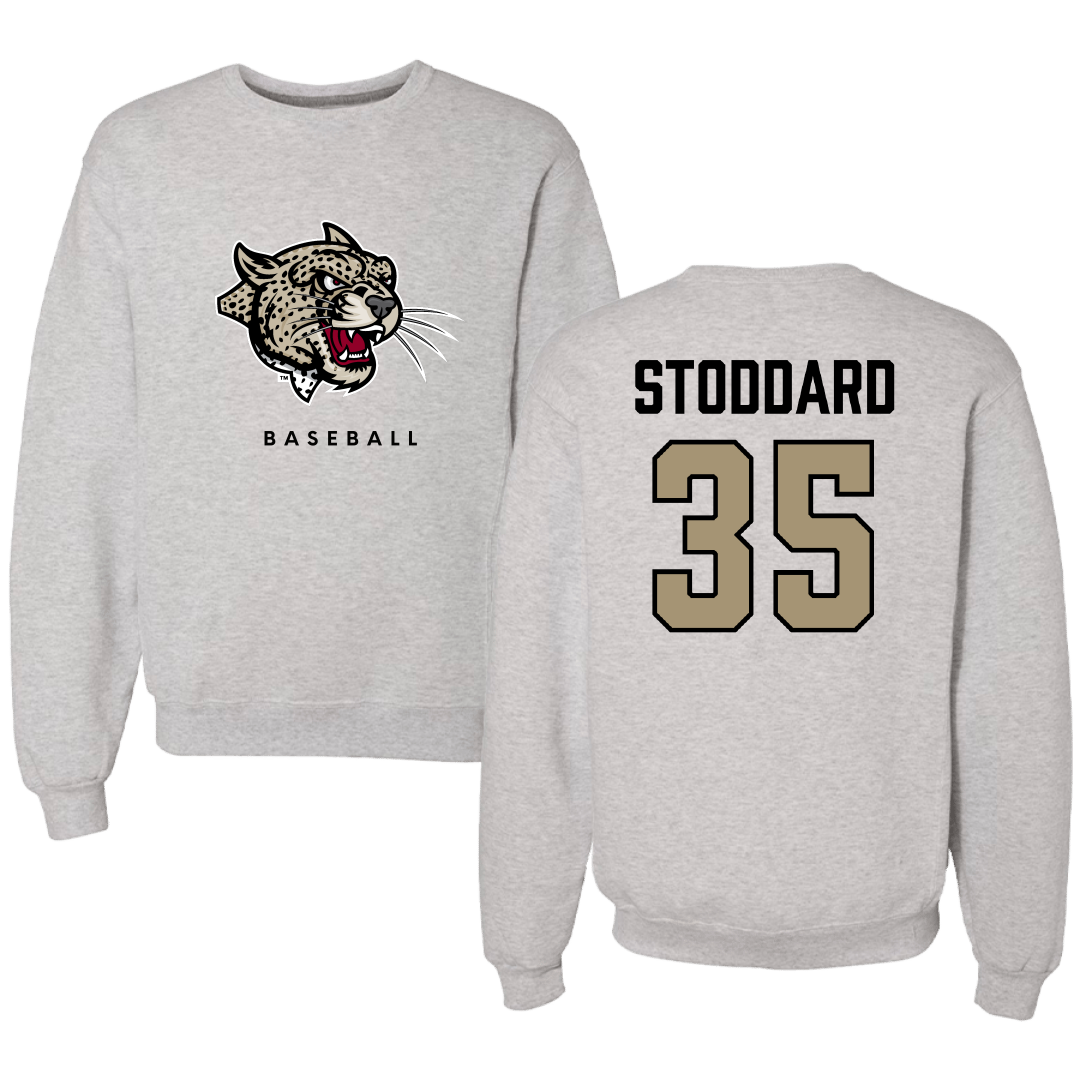 Lafayette College Baseball Gray Crewneck - #35 Ryan Stoddard
