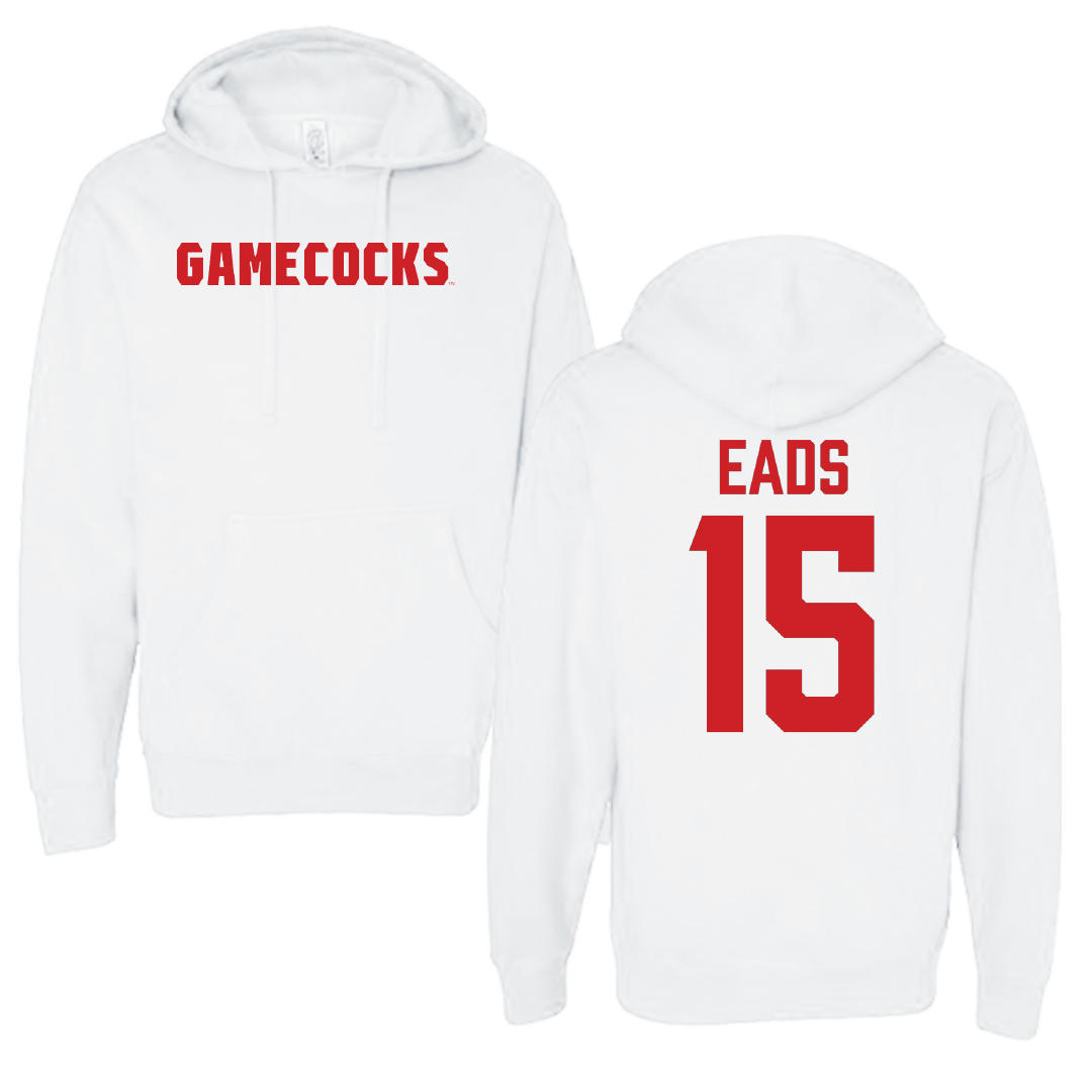 Jacksonville State University Soccer White Hoodie - #15 Baylee Eads