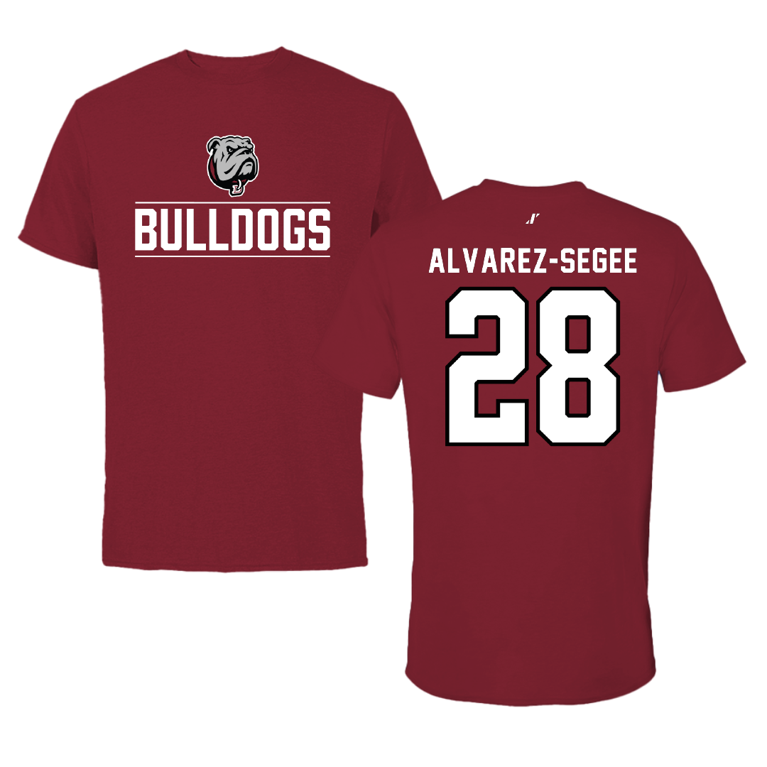 Dean College Lacrosse Cardinal General Tee - #28 Diego Alvarez-Segee