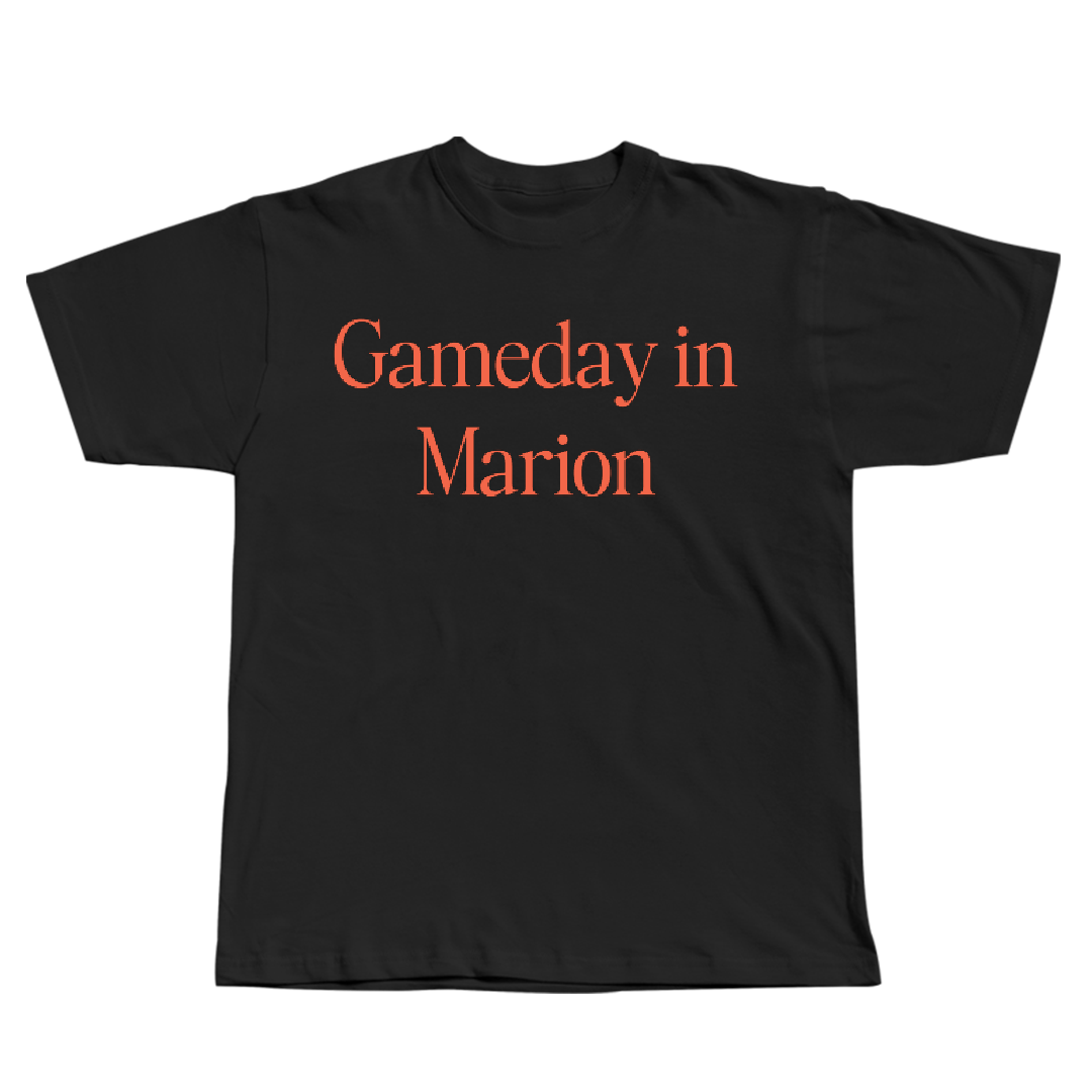 Marion Military Institute Baseball Black Gameday Tee - #30 Cooper Hardin