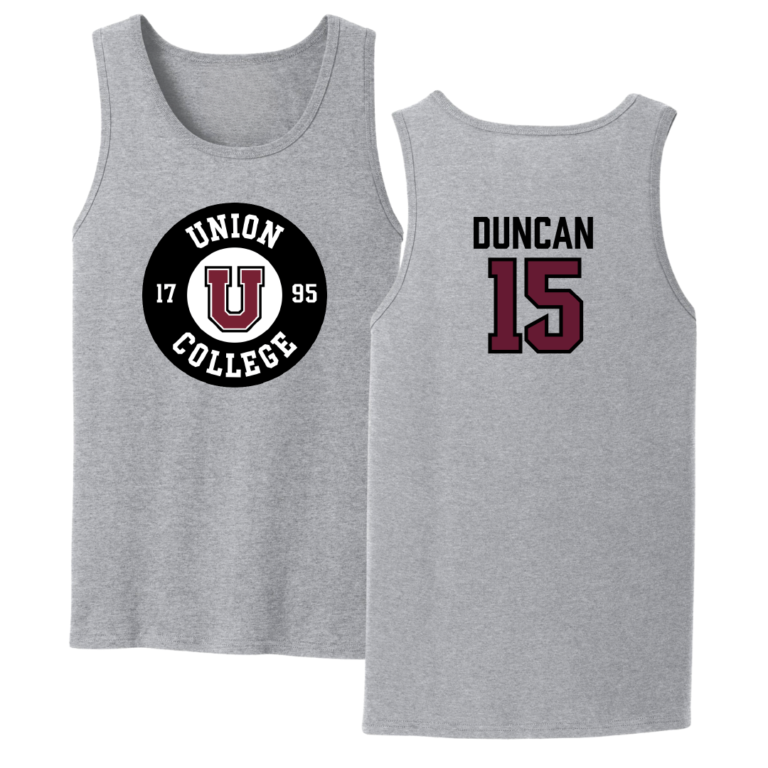 Union College Lacrosse (M) Sport Gray Tank Top - #15 Jack Duncan