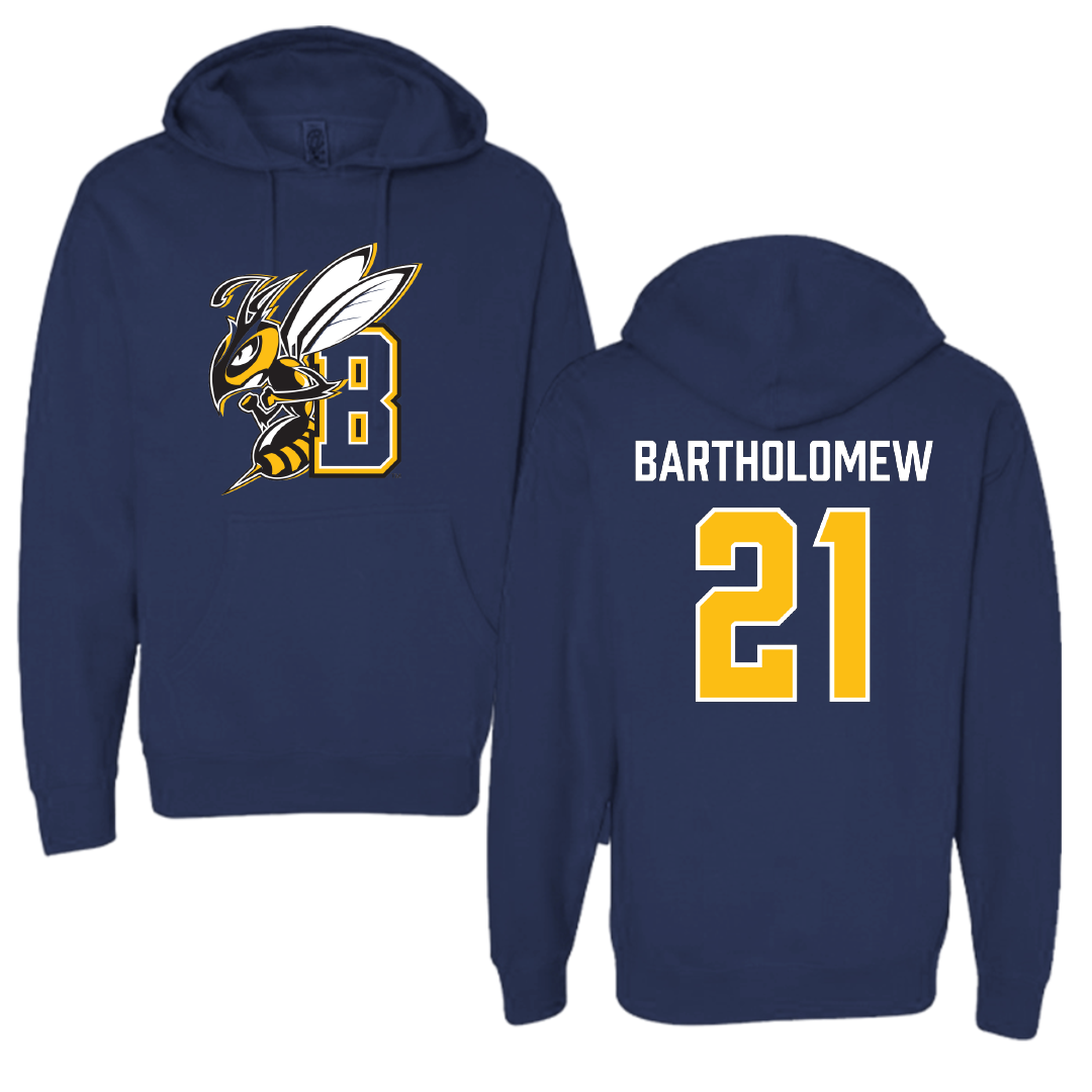 Montana State University Billings Baseball Navy Hoodie - #21 Malcolm Bartholomew