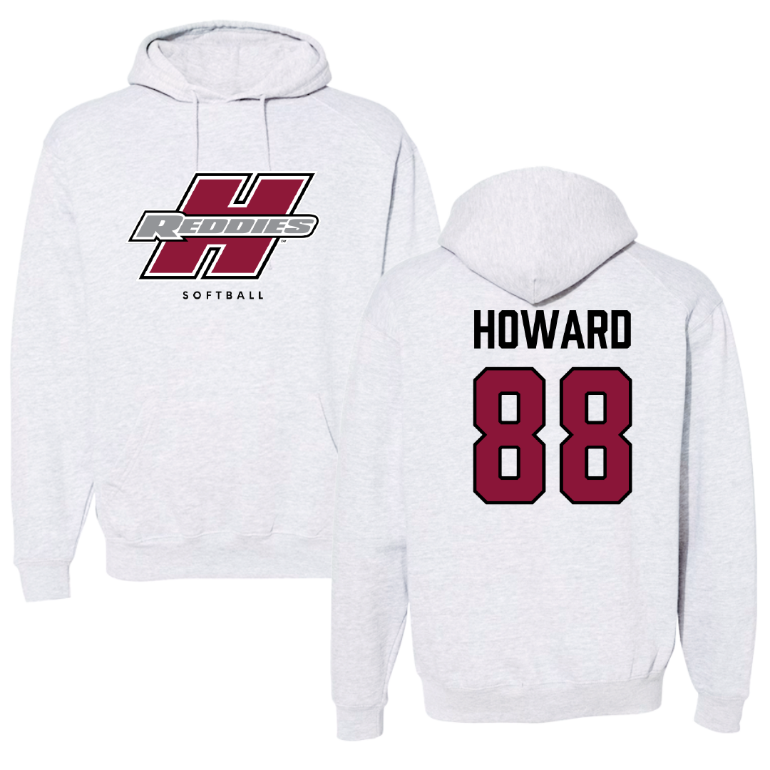 Henderson State University Softball Gray Hoodie - #88 Avery Howard