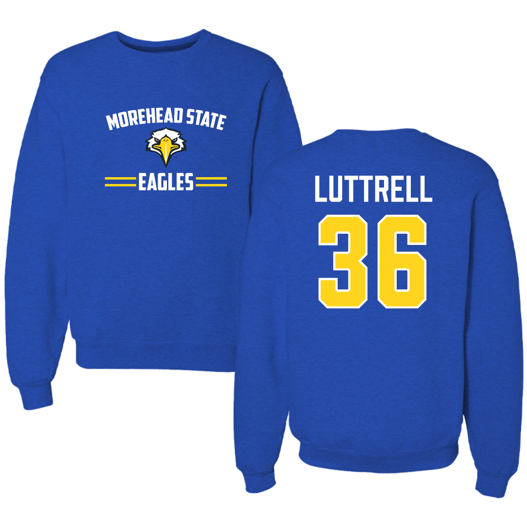Morehead State University Baseball Blue General Crewneck - #36 Cody Luttrell
