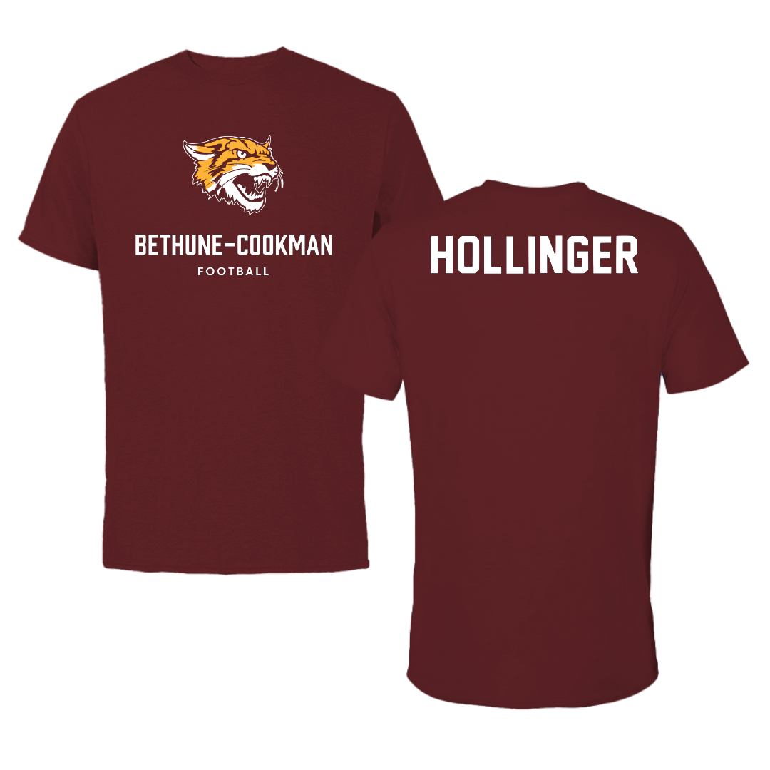 Bethune-Cookman University Football Maroon Tee - Riq Hollinger