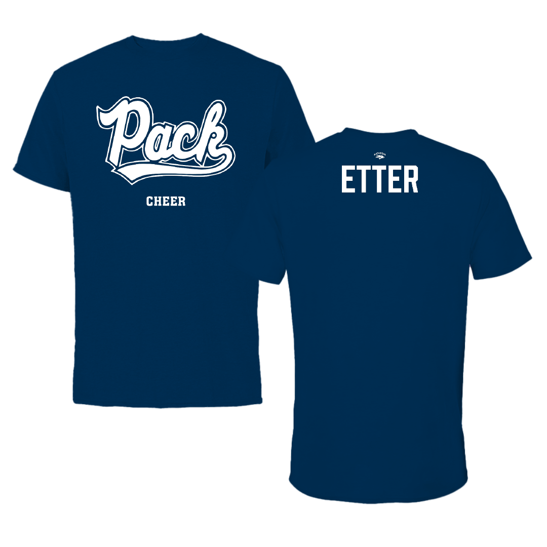 University of Nevada Cheer Navy Tee - Dwight Etter
