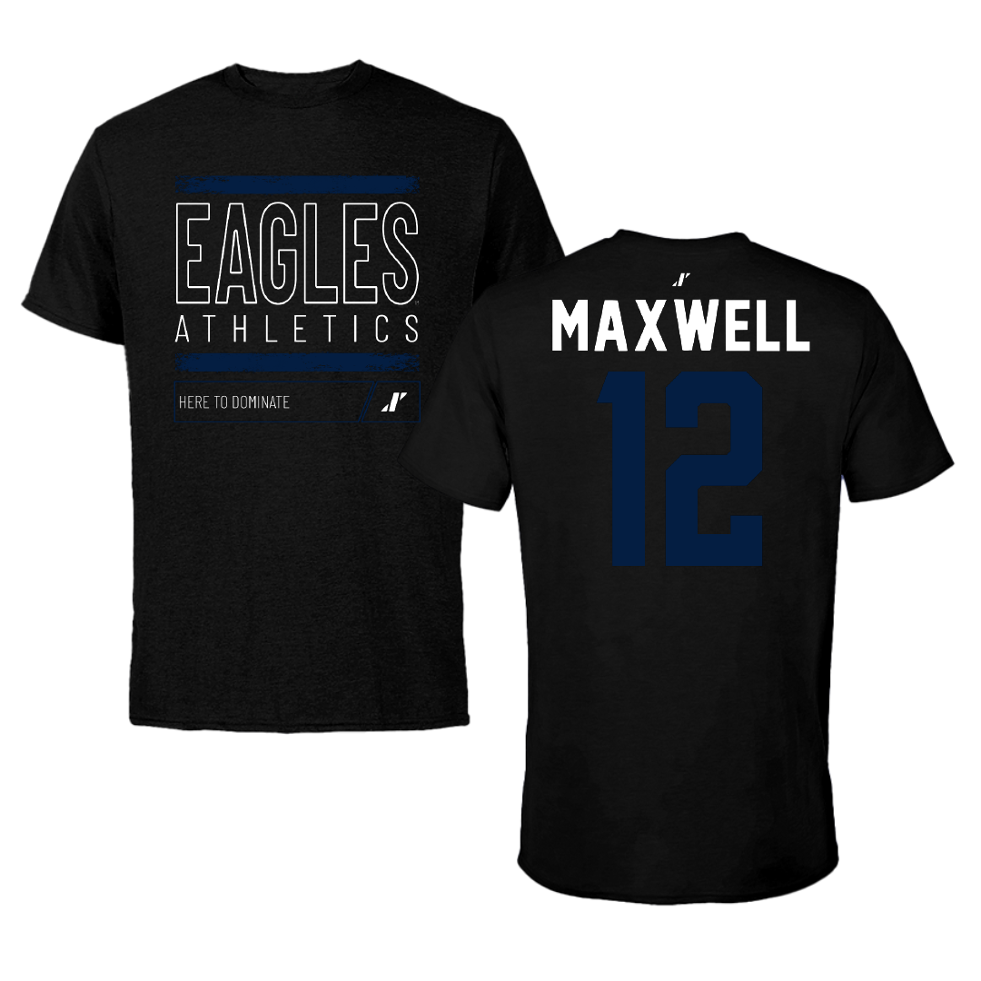 Georgia Southern University Softball Black Dominate Performance Tee - #12 Kyla Maxwell