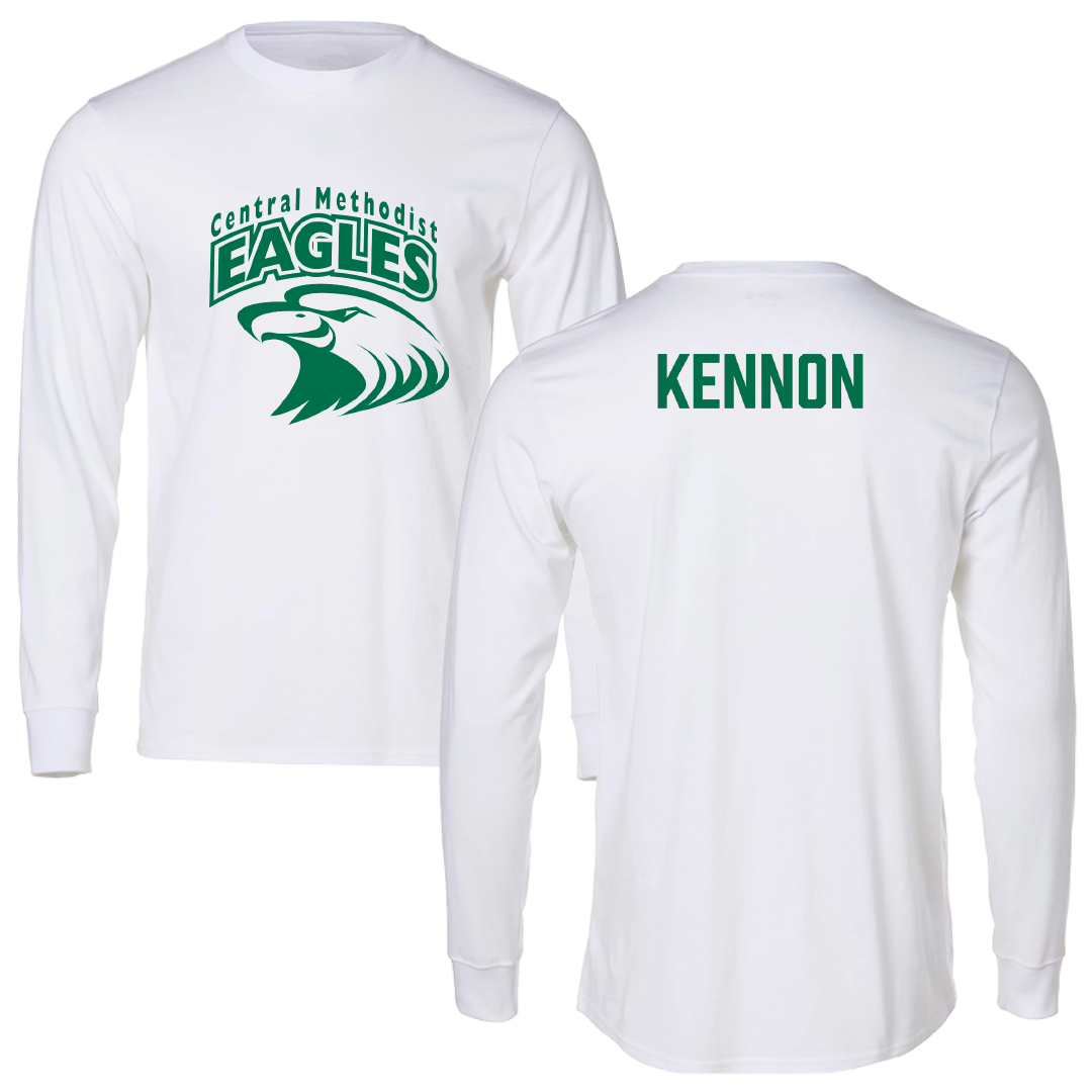 Central Methodist University TF and XC White Performance Long Sleeve - Lauren Kennon