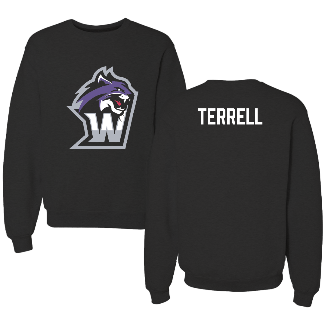 Wiley University TF and XC Black Crewneck - Javori Terrell