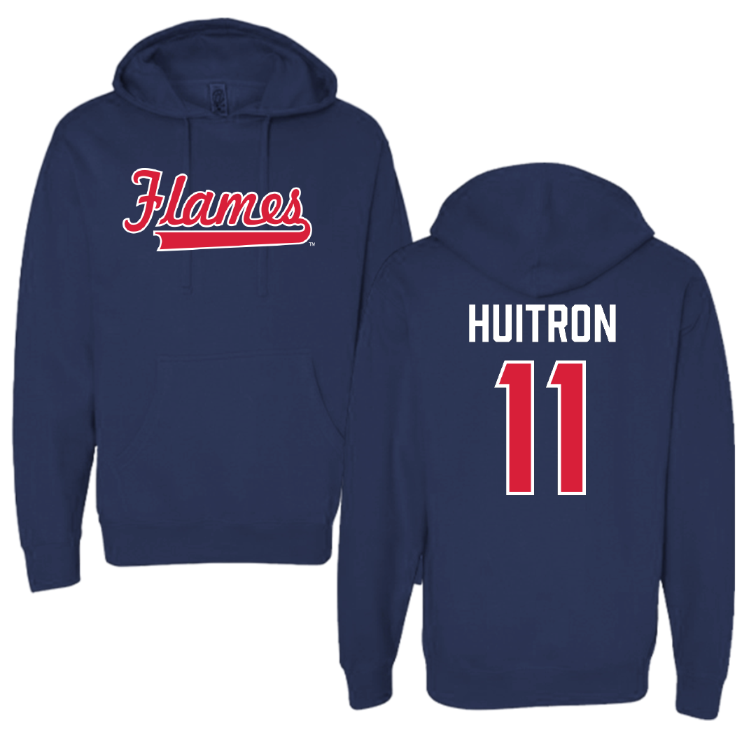 UIC Soccer Navy Hoodie - #11 Preston Huitron