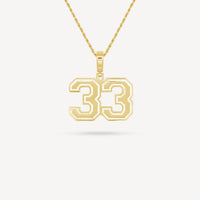 Gold Presidents Pendant and Chain - #33 Thomas Achey