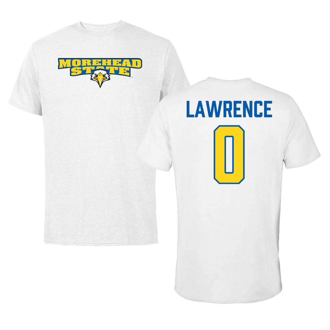 Morehead State University Softball White Tee - #0 Aly Lawrence