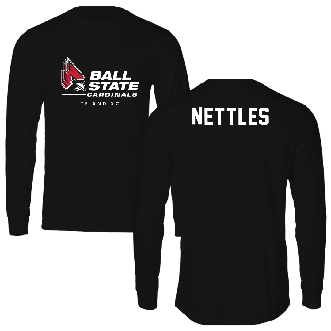 Ball State University TF and XC Black Performance Long Sleeve - Kenli Nettles