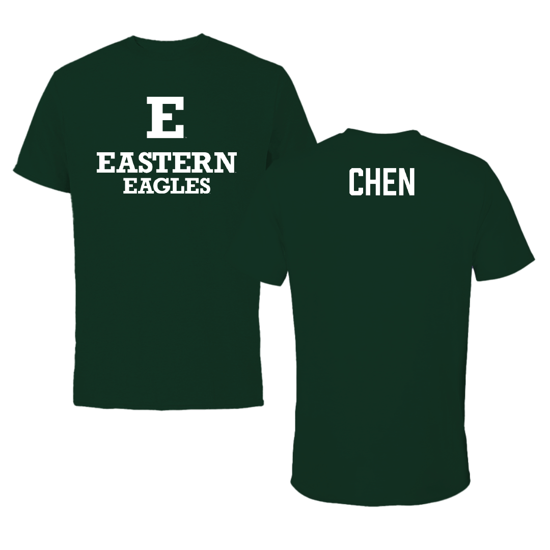 Eastern Michigan University Rowing Forest Green Tee - Tiffany Chen