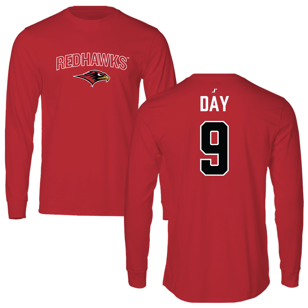 Seattle University Softball Red Performance Long Sleeve - #9 Ava Day