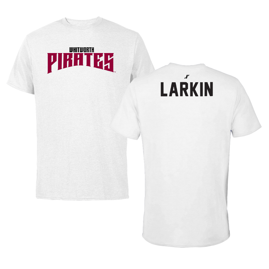Whitworth University TF and XC White Classic Performance Tee - Anthony Larkin