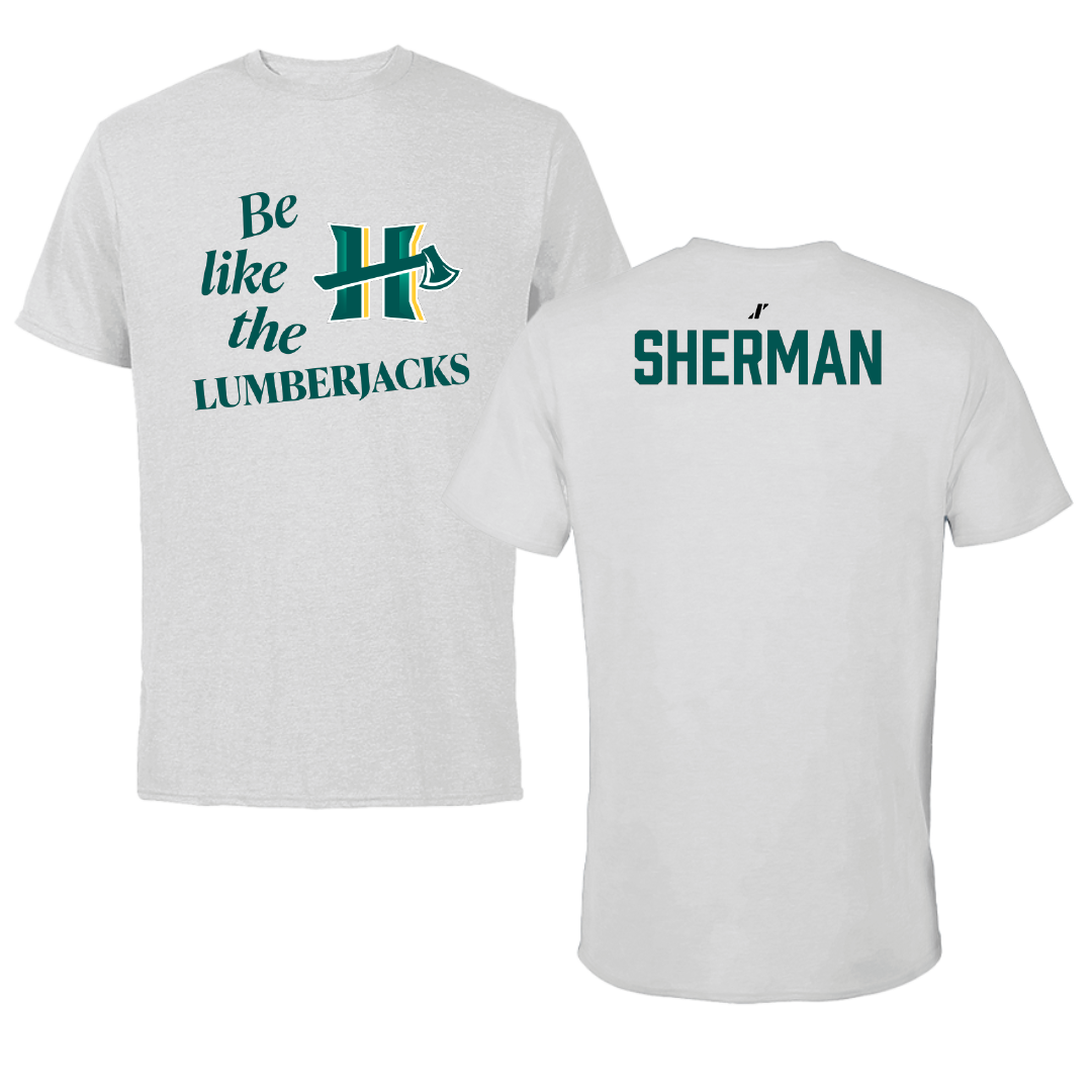 Cal Poly Humboldt Rowing (W) Light Gray Be Like Us Tee - Delaney Sherman