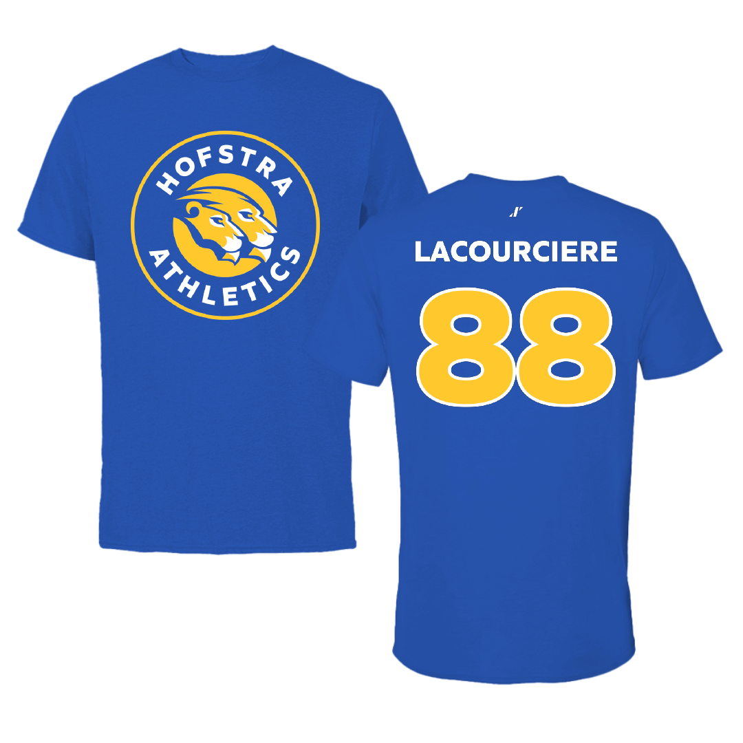 Hofstra University Baseball Blue Performance Tee - #88 Grady Lacourciere