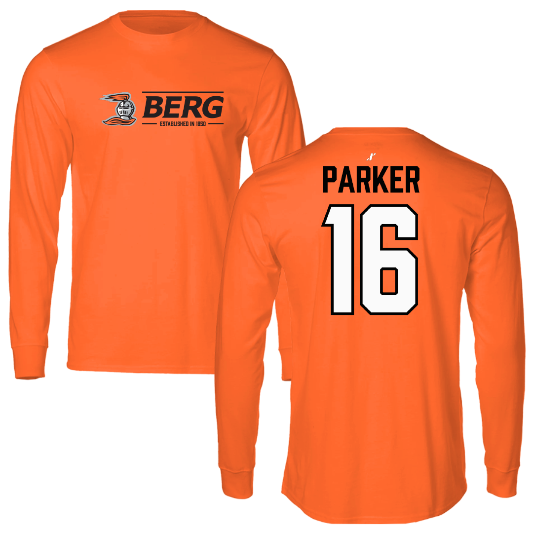 Heidelberg University Lacrosse Orange General Long Sleeve - #16 Colin Parker