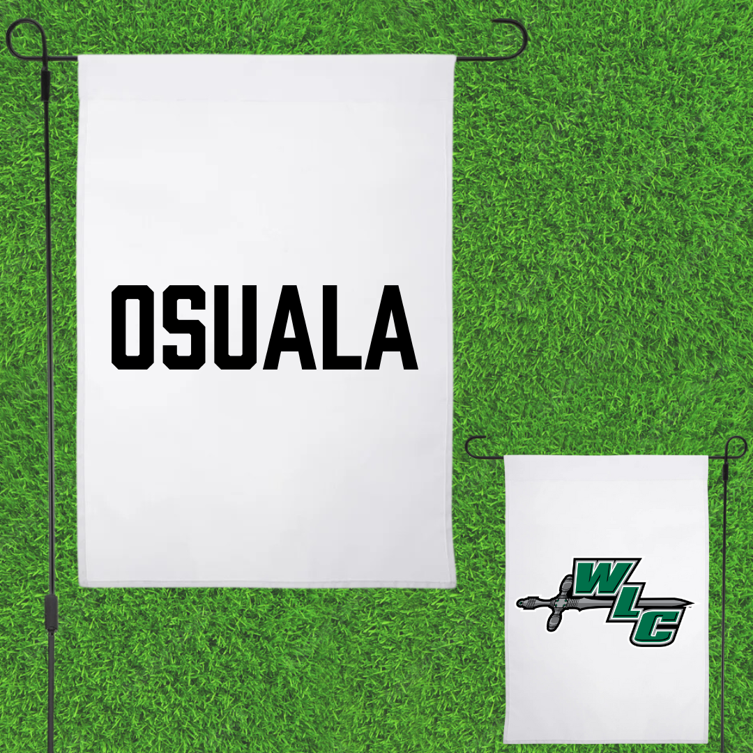 Wisconsin Lutheran College TF and XC White Garden Flag - Abuchi Osuala