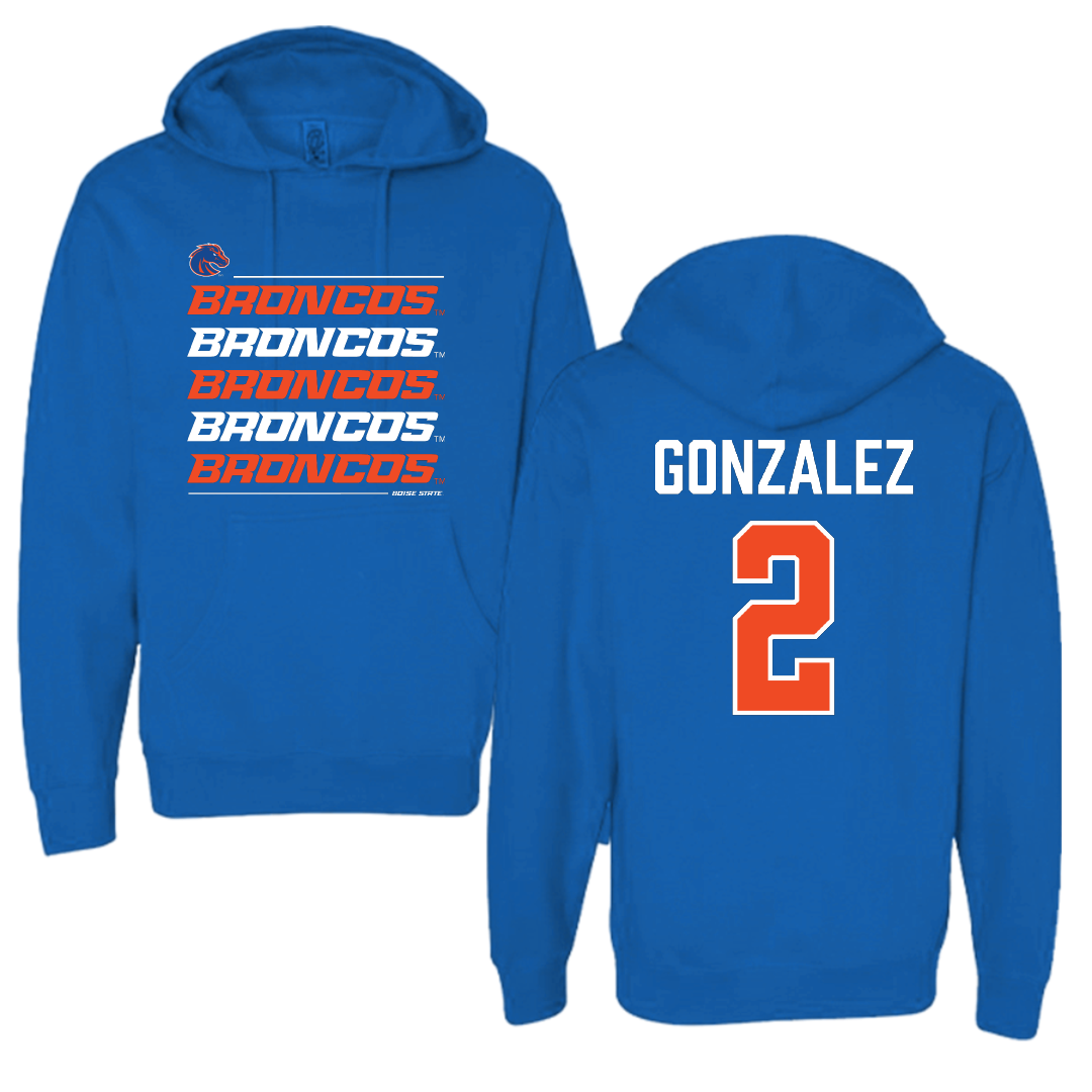 Boise State University Softball Blue General Hoodie - #2 Marissa Gonzalez