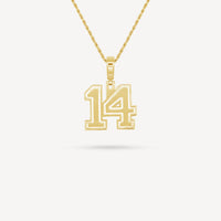 Gold Presidents Pendant and Chain - #14 Raja'ee Jones