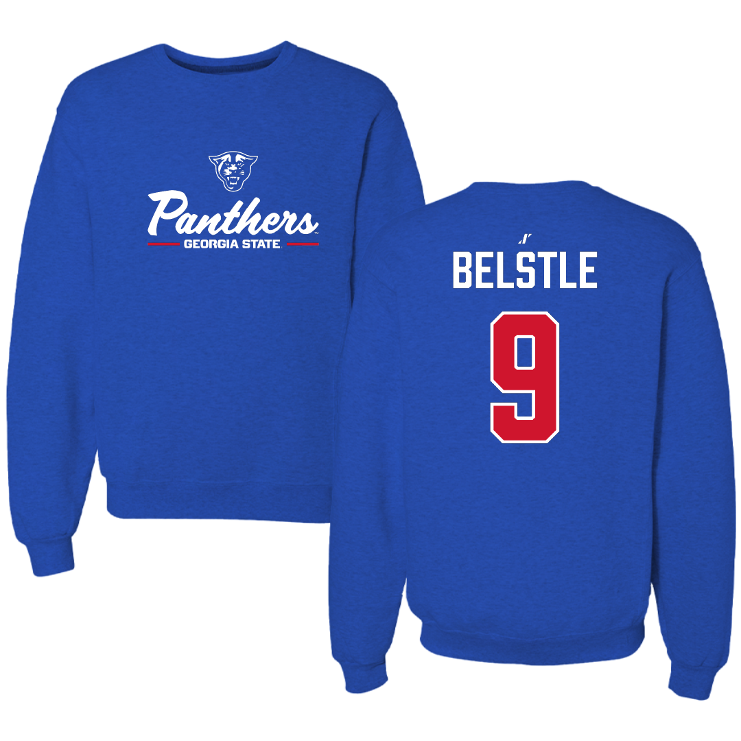 Georgia State University Softball Blue General Crewneck - #9 Brynn Belstle