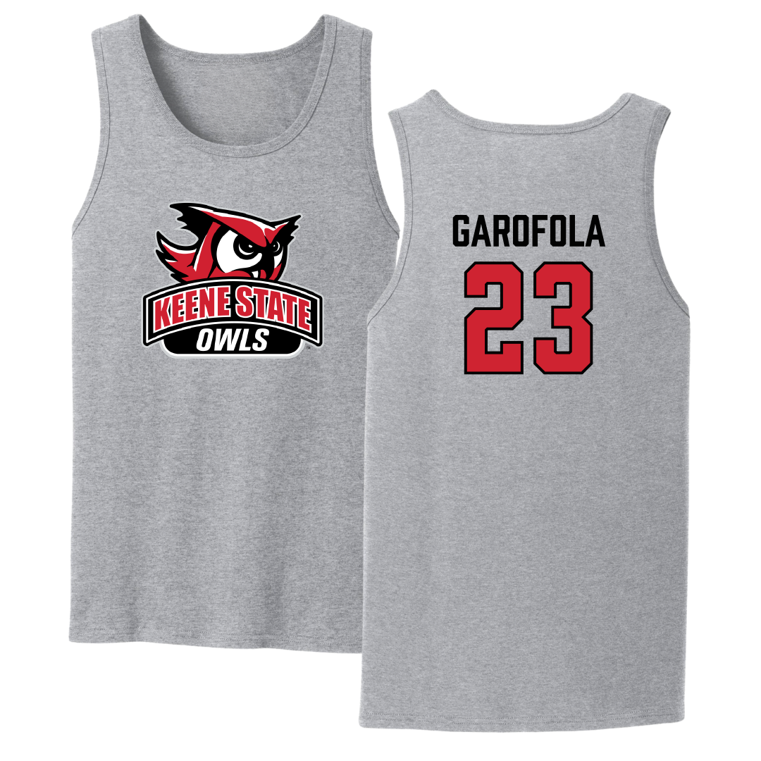 Keene State College Softball Sport Gray Tank Top - #23 Gianna Garofola