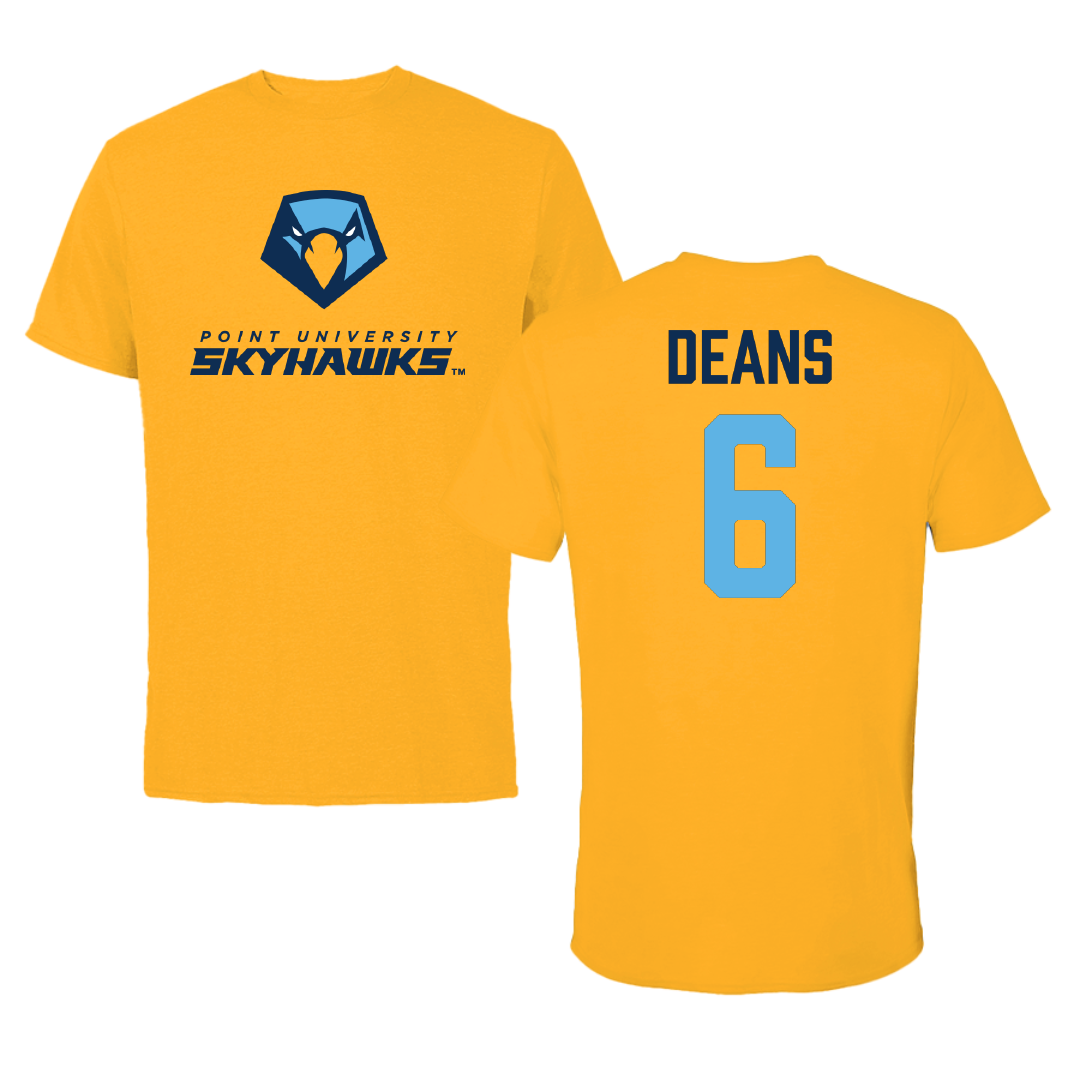 Point University Football Gold Performance Tee - #6 Kassidy Deans