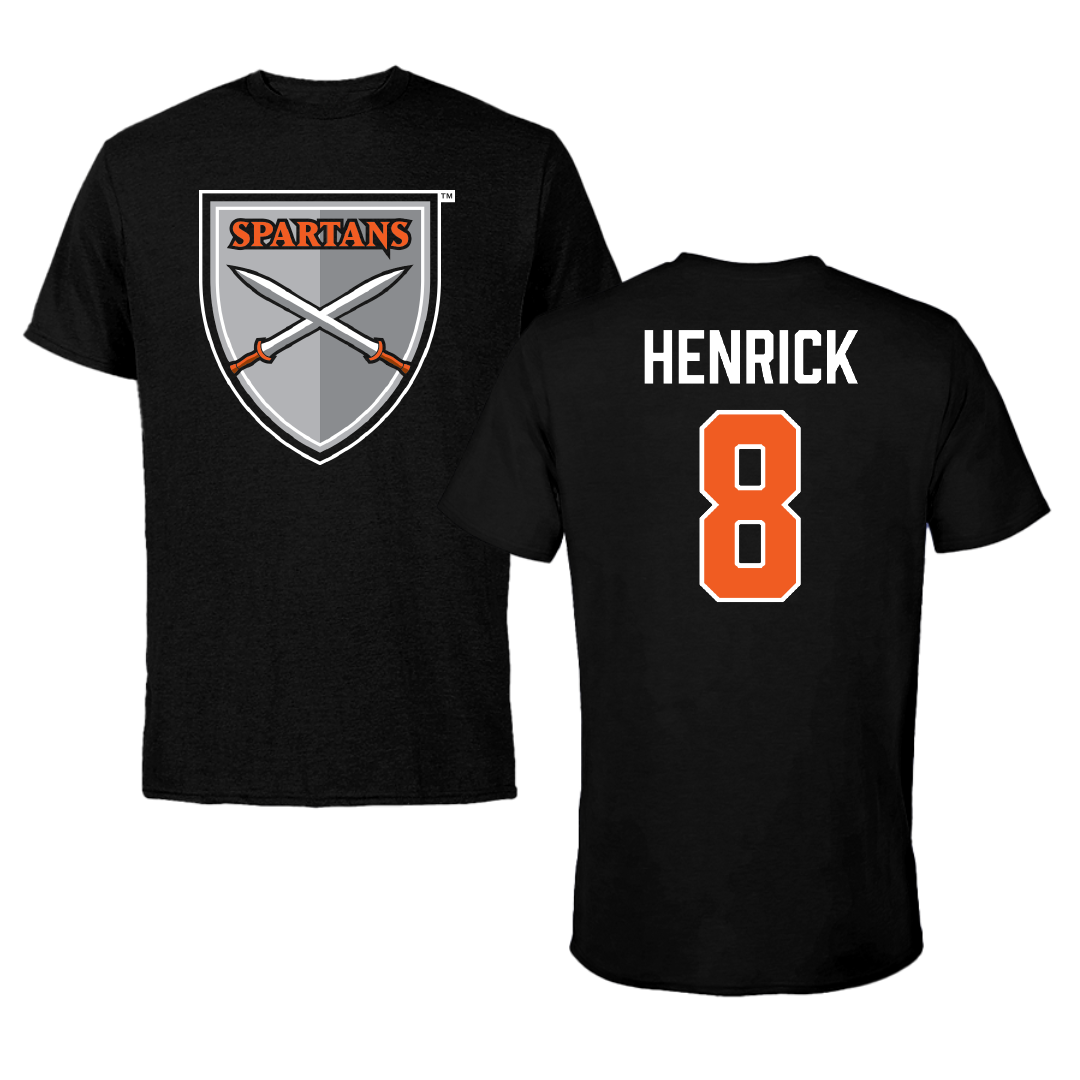 Northampton Community College Baseball Black Performance Tee - #8 Shane Henrick