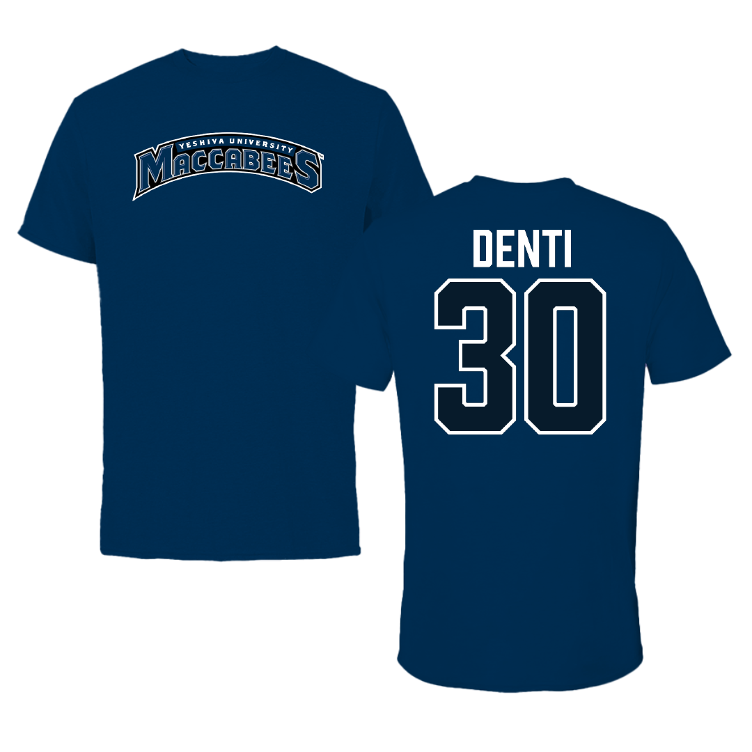 Yeshiva University Basketball Navy Tee - #30 Mia Denti