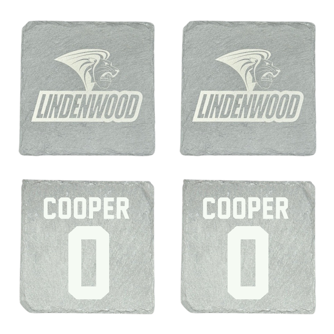 Lindenwood University Basketball Stone Coaster (4 Pack)  - #0 Mekhi Cooper