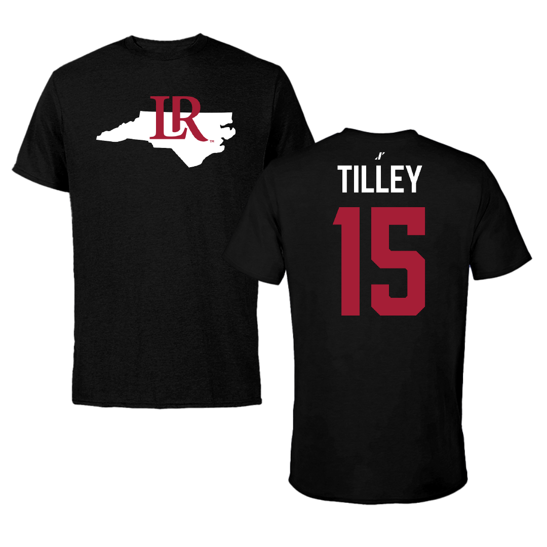 Lenoir-Rhyne University Basketball Black State Performance Tee - #15 Conner Tilley