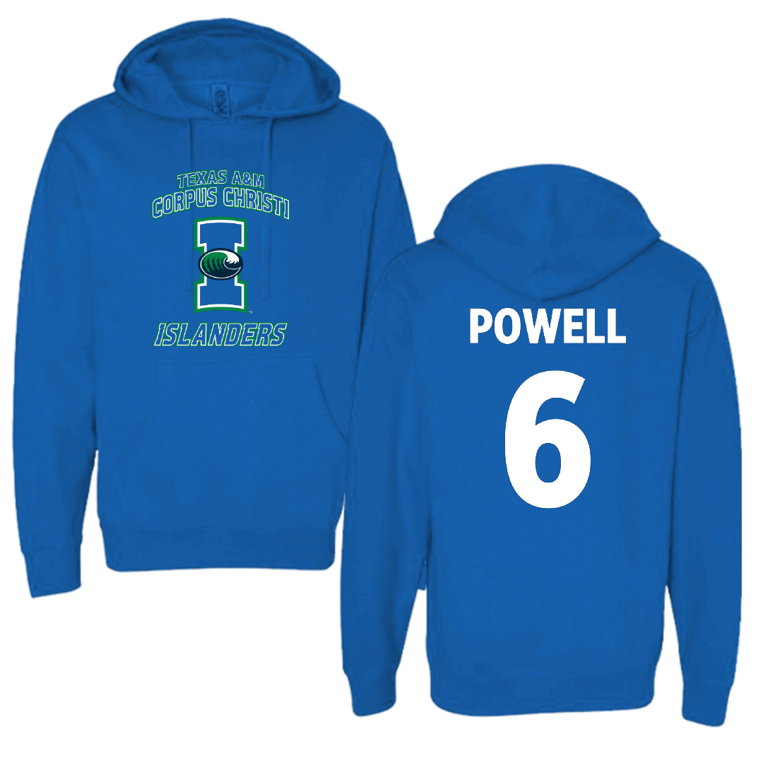 Texas A&M University-Corpus Christi Band Blue Hoodie - #6 Darrius Powell