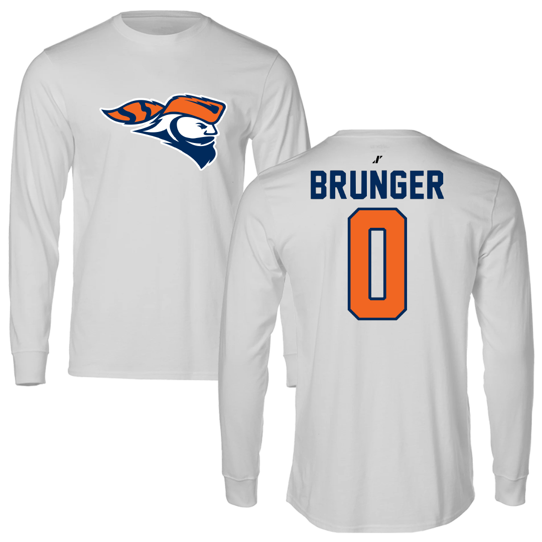 Carroll University Soccer Light Gray Long Sleeve - #0 Jason Brunger