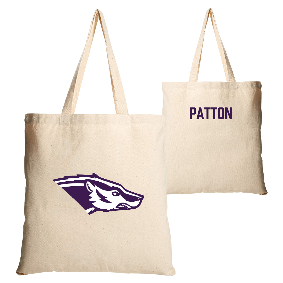 Spring Hill College Tennis (M) Tan Canvas Tote Bag - Evan Patton