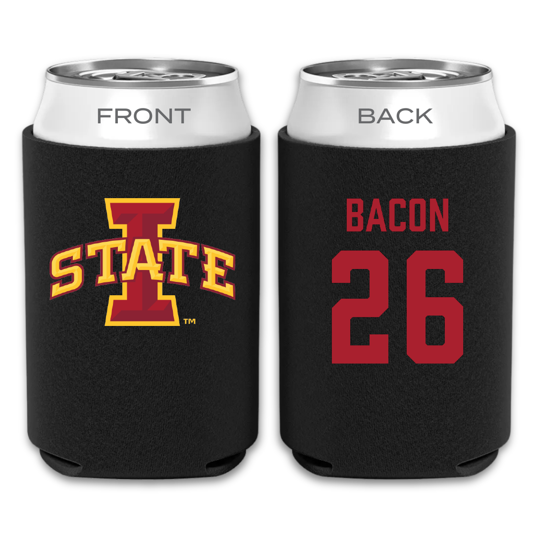 Iowa State University Football Black Can Cooler - #26 Caleb Bacon