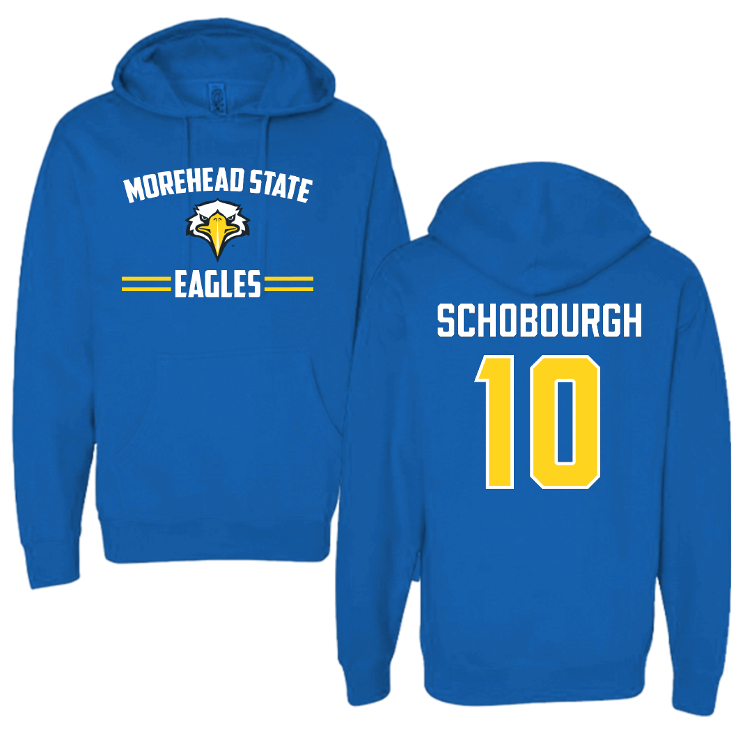 Morehead State University Football Blue General Hoodie - #10 Dillon Schobourgh