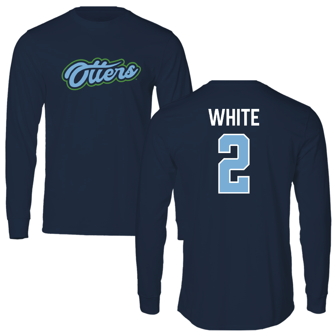Cal State Monterey Bay Softball Navy Performance Long Sleeve - #2 Jaedyn White