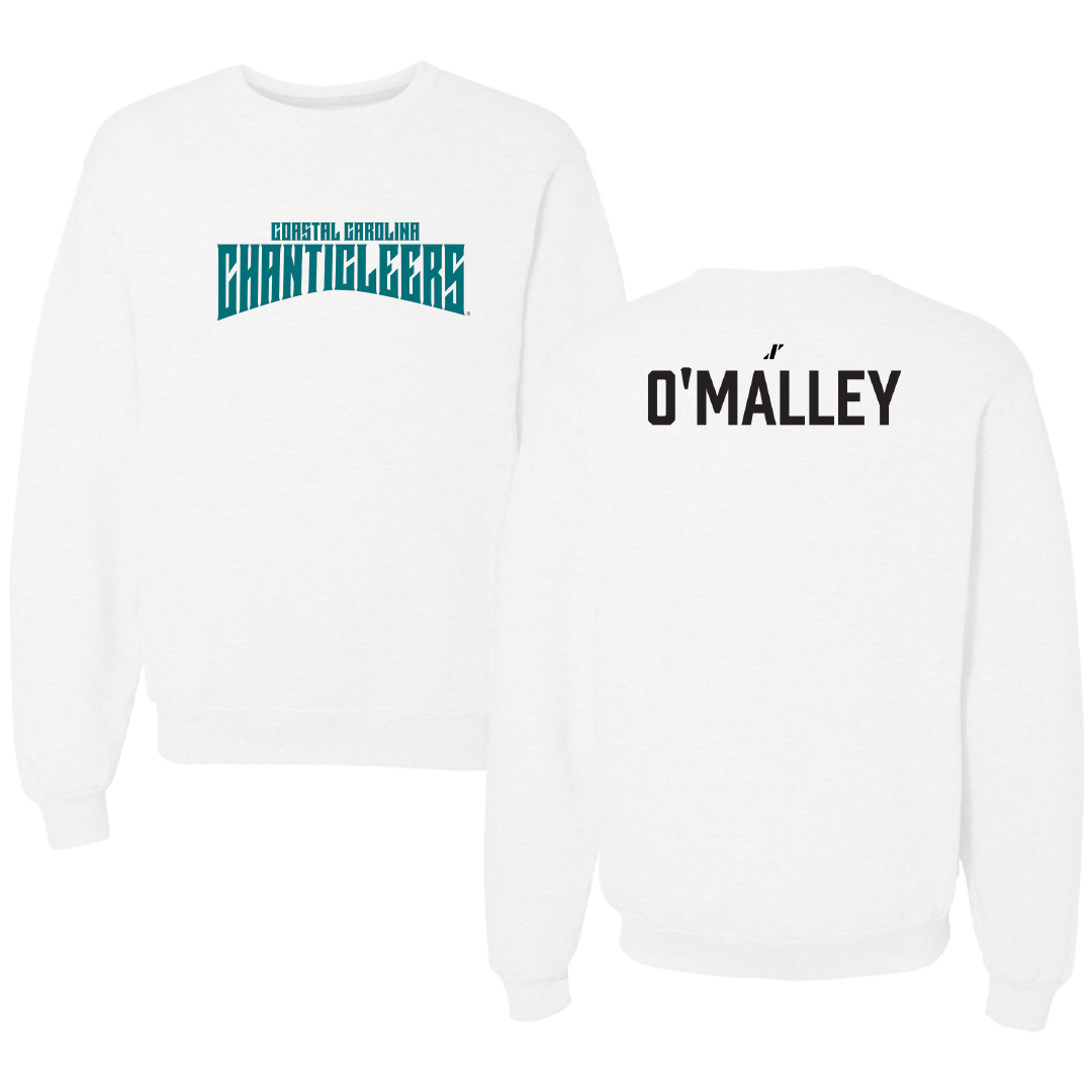 Coastal Carolina University TF and XC White Classic Crewneck - Jenna O'Malley