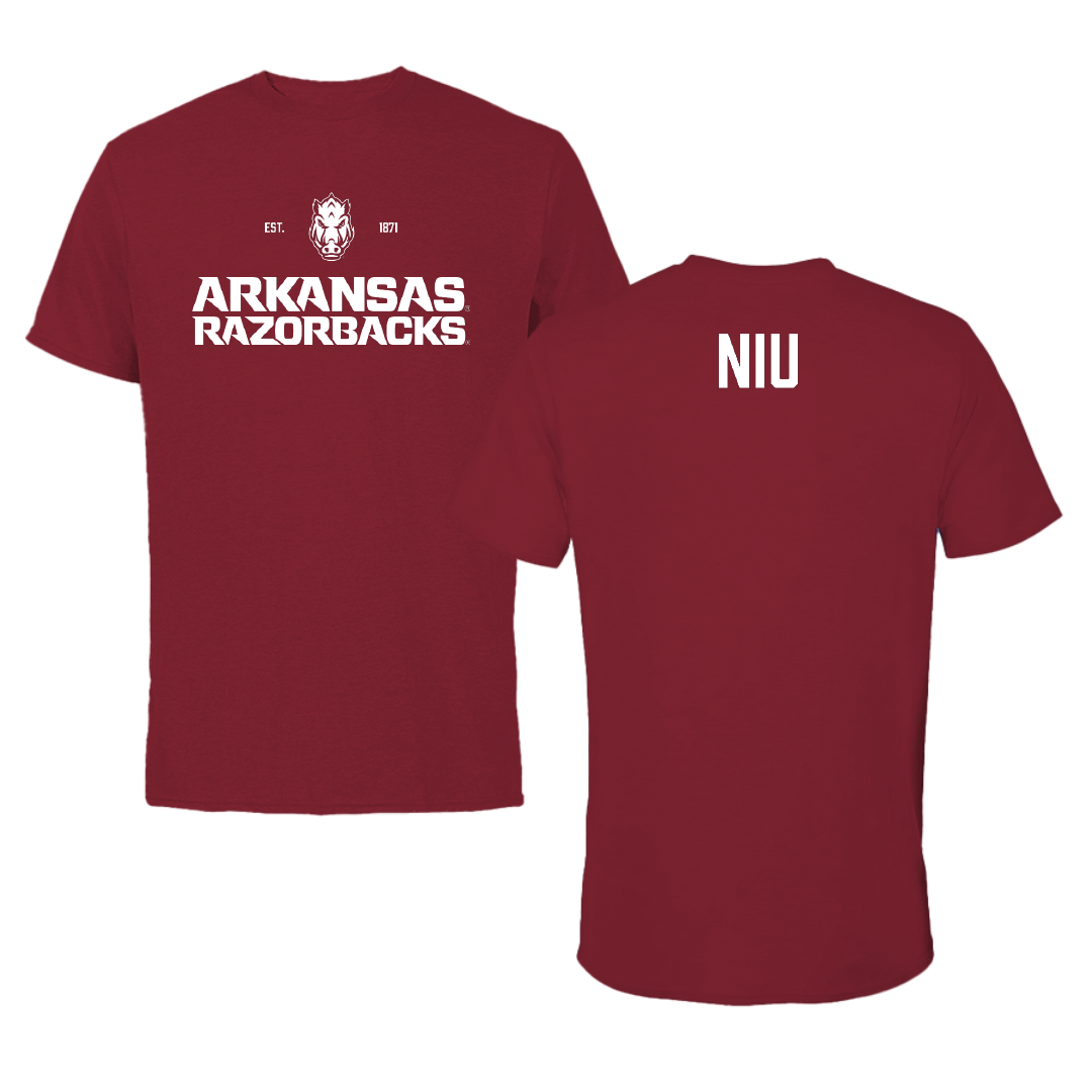 University of Arkansas Baseball Cardinal General Tee - Maika Niu
